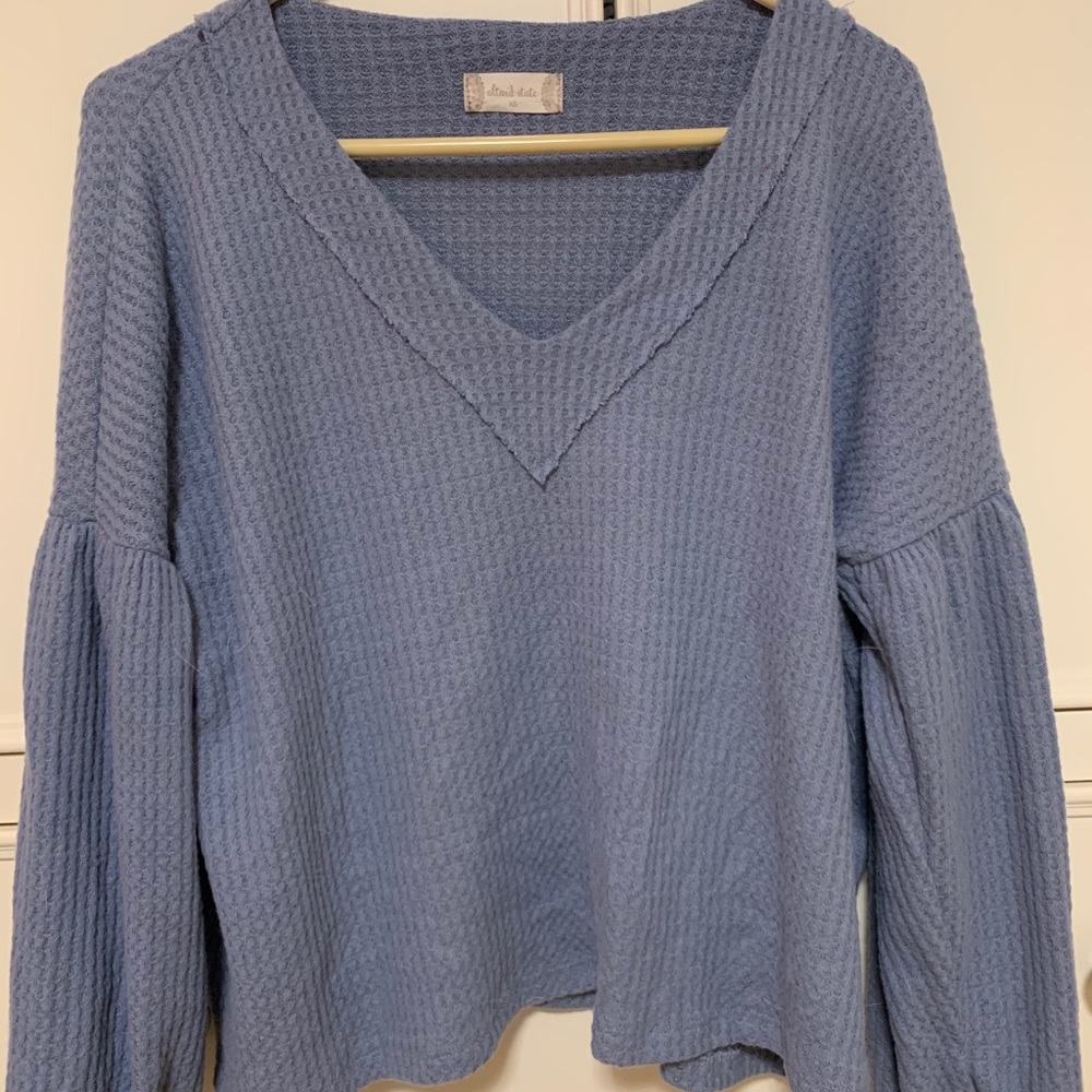 Blue v neck sweater